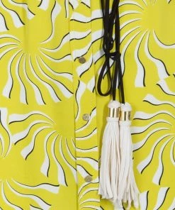 Diane Von Furstenberg Yellow Print Tassel Tie-up Tunic Dress M For Women 18 Diane Von Furstenberg Yellow Print Tassel Tie-up Tunic Dress M For Women -Diane Von Furstenberg shop luxury women diane von furstenberg used clothes p55263 008