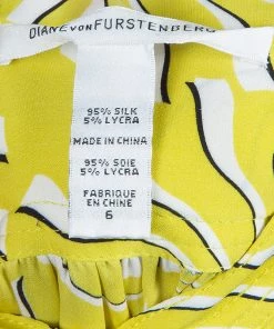 Diane Von Furstenberg Yellow Print Tassel Tie-up Tunic Dress M For Women 19 Diane Von Furstenberg Yellow Print Tassel Tie-up Tunic Dress M For Women -Diane Von Furstenberg shop luxury women diane von furstenberg used clothes p55263 009