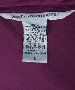 Diane Von Furstenberg Clemence Pleated Sleeve Fuchsia Top M For Women -Diane Von Furstenberg shop luxury women diane von furstenberg used clothes p5546 010