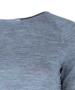 Diane Von Furstenberg Austine Grey Printed Sweater Top S For Women -Diane Von Furstenberg shop luxury women diane von furstenberg used clothes p5556 004