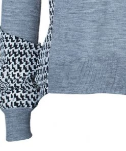 Diane Von Furstenberg Austine Grey Printed Sweater Top S For Women -Diane Von Furstenberg shop luxury women diane von furstenberg used clothes p5556 007