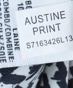 Diane Von Furstenberg Austine Grey Printed Sweater Top S For Women -Diane Von Furstenberg shop luxury women diane von furstenberg used clothes p5556 010