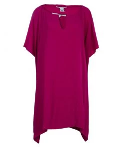 Diane Von Furstenberg Fuschia Beonica Dress L For Women