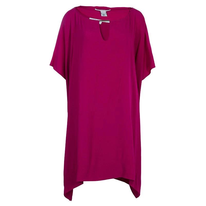 Diane Von Furstenberg Fuschia Beonica Dress L For Women 1 Diane Von Furstenberg Fuschia Beonica Dress L For Women