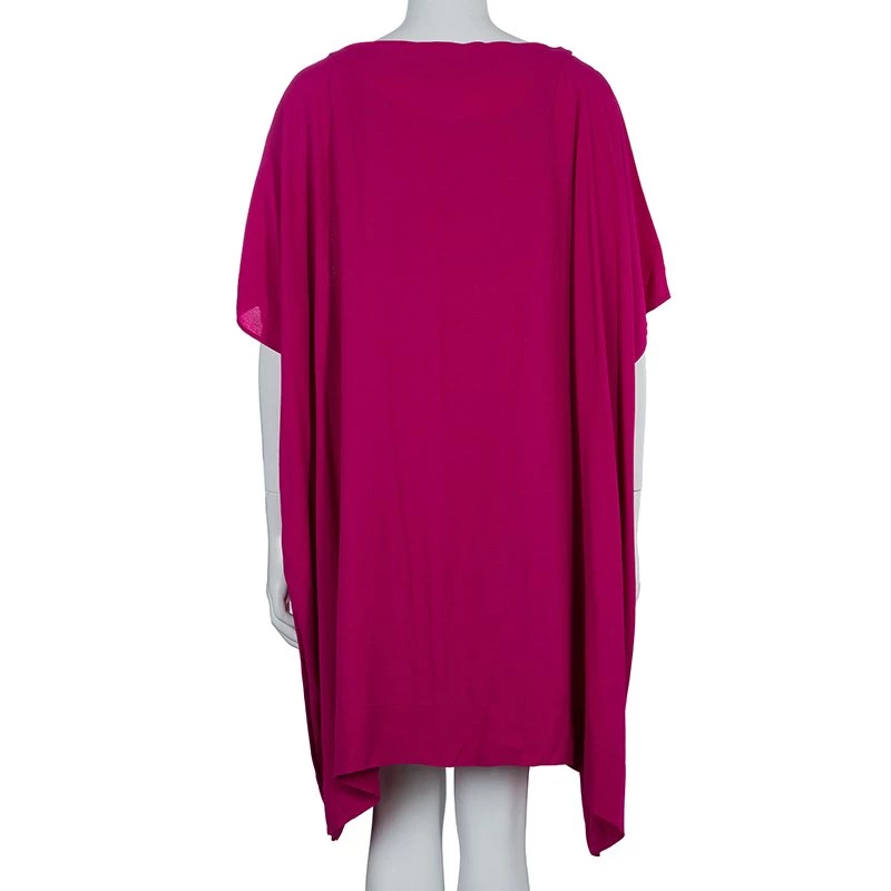 Diane Von Furstenberg Fuschia Beonica Dress L For Women 3 Diane Von Furstenberg Fuschia Beonica Dress L For Women - Image 3