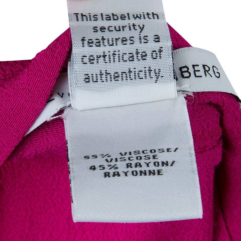 Diane Von Furstenberg Fuschia Beonica Dress L For Women 11 Diane Von Furstenberg Fuschia Beonica Dress L For Women - Image 11