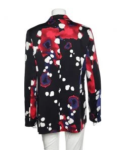 Diane Von Furstenberg Multicolored Printed Silk Vint Stretch Blazer XL For Women -Diane Von Furstenberg shop luxury women diane von furstenberg used clothes p573610 006