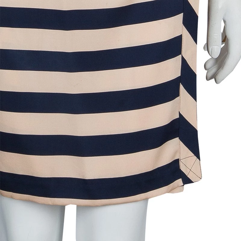 Diane Von Furstenberg Striped Silk Wraparound Helena Shirt Dress L For Women 6 Diane Von Furstenberg Striped Silk Wraparound Helena Shirt Dress L For Women - Image 6