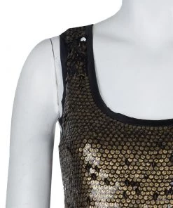 Diane Von Furstenberg Bronze Sequin Chika Dress S For Women -Diane Von Furstenberg shop luxury women diane von furstenberg used clothes p57492 005