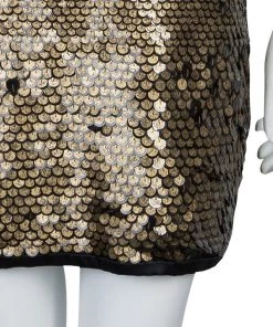 Diane Von Furstenberg Bronze Sequin Chika Dress S For Women -Diane Von Furstenberg shop luxury women diane von furstenberg used clothes p57492 006