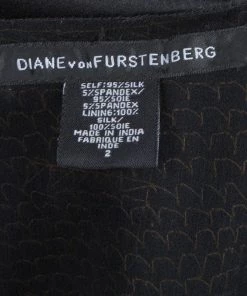 Diane Von Furstenberg Bronze Sequin Chika Dress S For Women -Diane Von Furstenberg shop luxury women diane von furstenberg used clothes p57492 009