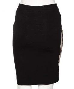 Diane Von Furstenberg Black & Animal Printed Wool Mae Mikado Pencil Skirt XS For Women 8 Diane Von Furstenberg Black & Animal Printed Wool Mae Mikado Pencil Skirt XS For Women -Diane Von Furstenberg shop luxury women diane von furstenberg used clothes p578290 004