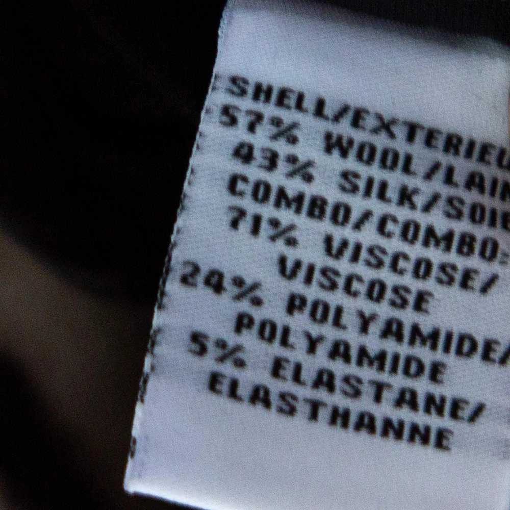 Diane Von Furstenberg Black & Animal Printed Wool Mae Mikado Pencil Skirt XS For Women 6 Diane Von Furstenberg Black & Animal Printed Wool Mae Mikado Pencil Skirt XS For Women - Image 6