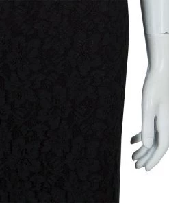 Diane Von Furstenberg Black Lace Scalloped Bottom Scotia Skirt L For Women -Diane Von Furstenberg shop luxury women diane von furstenberg used clothes p58111 007