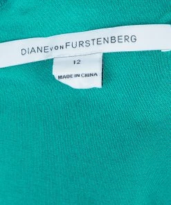 Diane Von Furstenberg Turquoise Lace Long Sleeve Zarita Dress L For Women -Diane Von Furstenberg shop luxury women diane von furstenberg used clothes p58207 009