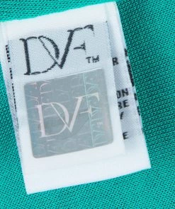 Diane Von Furstenberg Turquoise Lace Long Sleeve Zarita Dress L For Women -Diane Von Furstenberg shop luxury women diane von furstenberg used clothes p58207 010