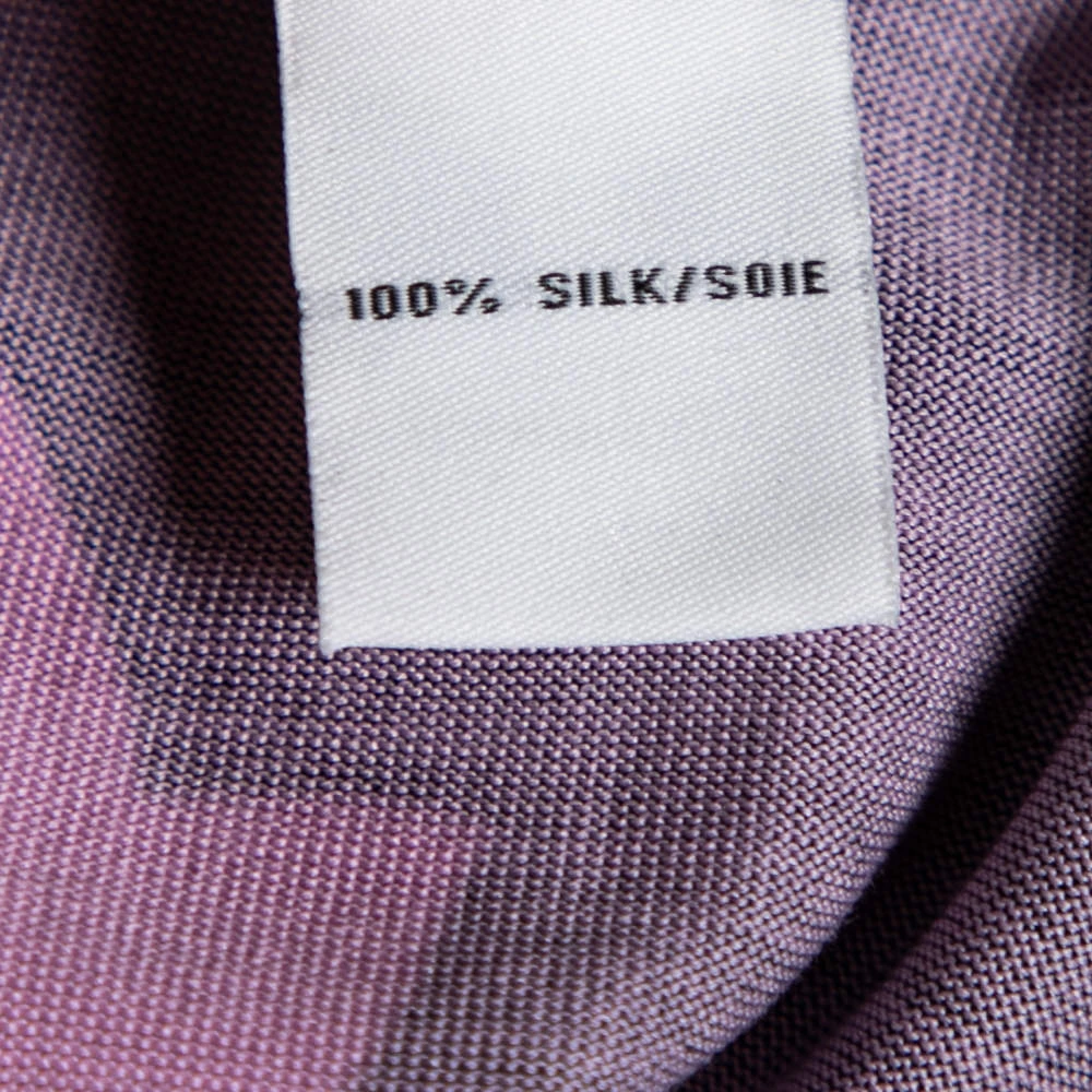 Diane Von Furstenberg Black & Purple Printed Silk Jersey New Jeanne Wrap Dress S For Women 6 Diane Von Furstenberg Black & Purple Printed Silk Jersey New Jeanne Wrap Dress S For Women - Image 6