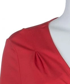 Diane Von Furstenberg Red Faux Wrap Jersey Long Sleeve Deianira Tassel Dress L For Women 14 Diane Von Furstenberg Red Faux Wrap Jersey Long Sleeve Deianira Tassel Dress L For Women -Diane Von Furstenberg shop luxury women diane von furstenberg used clothes p58974 005