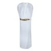 Diane Von Furstenberg White Crepe Draped Front Juliette Belted Dress L For Women