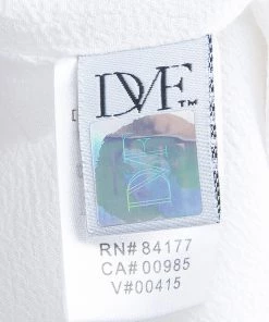 Diane Von Furstenberg White Crepe Draped Front Juliette Belted Dress L For Women -Diane Von Furstenberg shop luxury women diane von furstenberg used clothes p58988 010