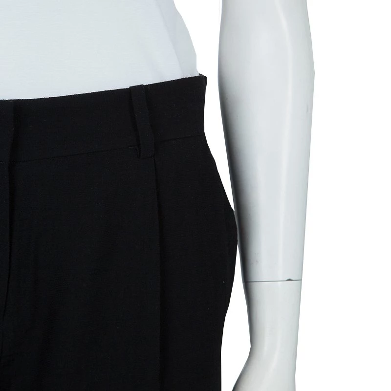 Diane Von Furstenberg Black Scalloped Lace Trim Yara Shorts S For Women 4 Diane Von Furstenberg Black Scalloped Lace Trim Yara Shorts S For Women - Image 4