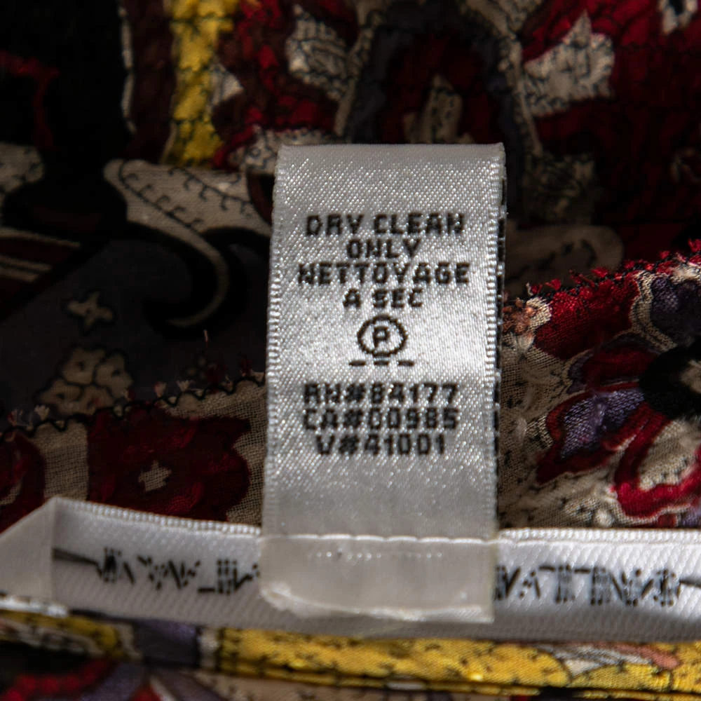 Diane Von Furstenberg Multicolor Printed Silk Neck Tie Tenner Shirt M For Women 6 Diane Von Furstenberg Multicolor Printed Silk Neck Tie Tenner Shirt M For Women - Image 6