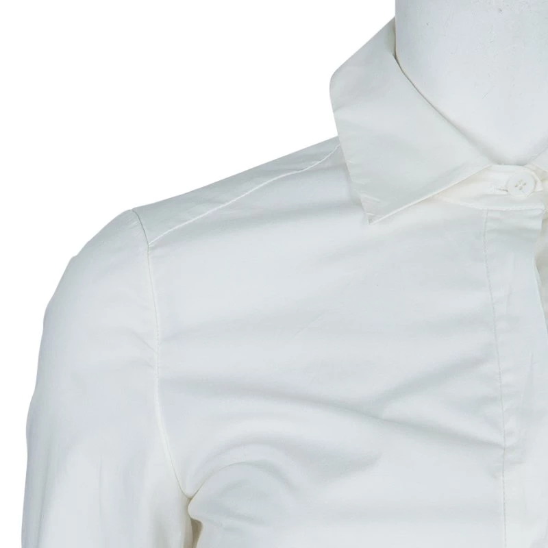 Diane Von Furstenberg White Long Sleeve Belted Montana Shirt Dress S For Women 5 Diane Von Furstenberg White Long Sleeve Belted Montana Shirt Dress S For Women - Image 5