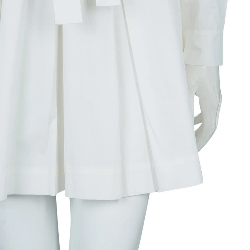 Diane Von Furstenberg White Long Sleeve Belted Montana Shirt Dress S For Women 6 Diane Von Furstenberg White Long Sleeve Belted Montana Shirt Dress S For Women - Image 6