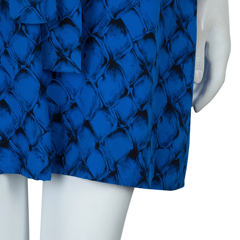 Diane Von Furstenberg Tanyana Blue Silk Dress S For Women 6 Diane Von Furstenberg Tanyana Blue Silk Dress S For Women - Image 6