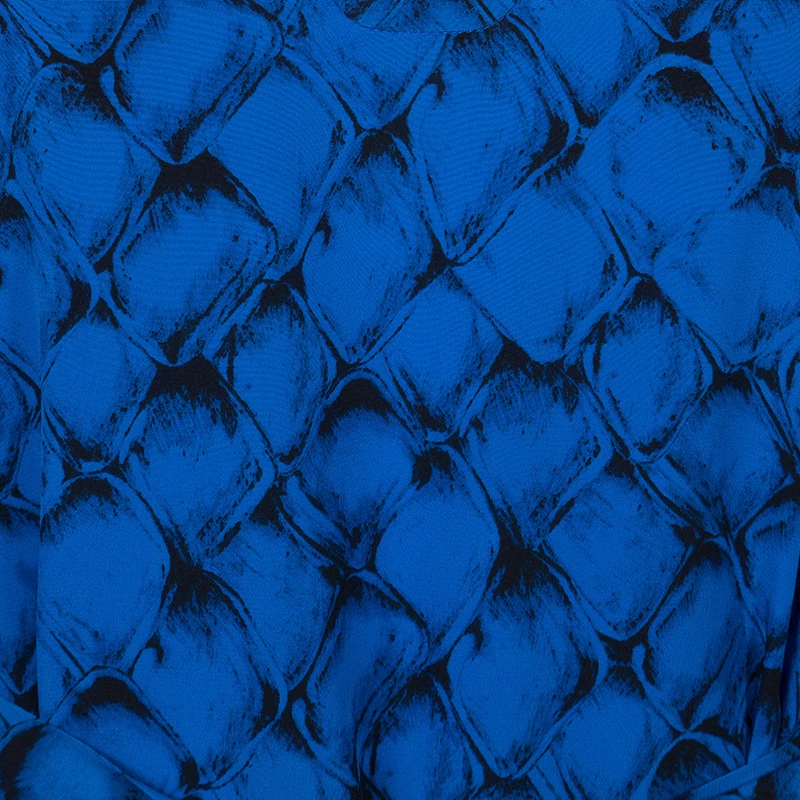 Diane Von Furstenberg Tanyana Blue Silk Dress S For Women 8 Diane Von Furstenberg Tanyana Blue Silk Dress S For Women - Image 8