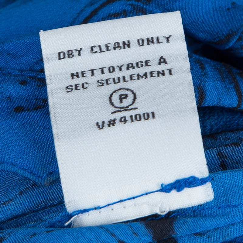 Diane Von Furstenberg Tanyana Blue Silk Dress S For Women 12 Diane Von Furstenberg Tanyana Blue Silk Dress S For Women - Image 12