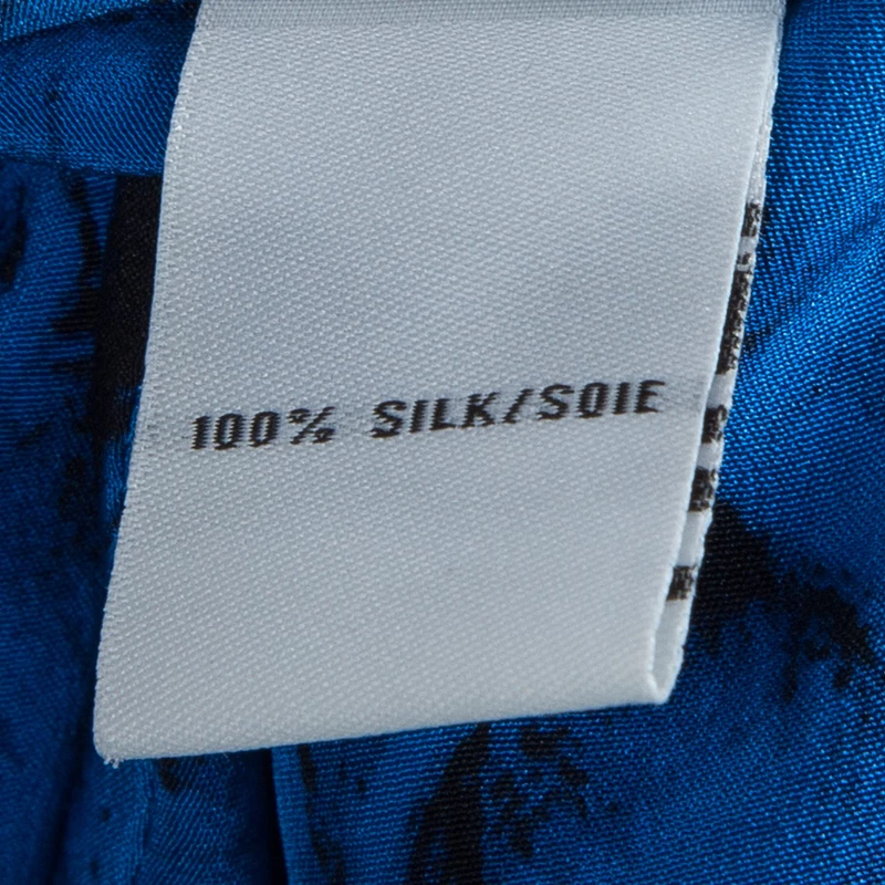 Diane Von Furstenberg Tanyana Blue Silk Dress S For Women 15 Diane Von Furstenberg Tanyana Blue Silk Dress S For Women - Image 15