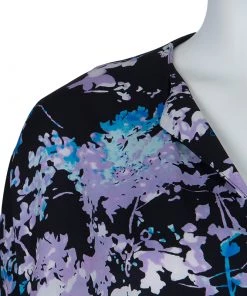 Diane Von Furstenberg Black Floral Print Oversized Kora Silk Blouse XS For Women 18 Diane Von Furstenberg Black Floral Print Oversized Kora Silk Blouse XS For Women -Diane Von Furstenberg shop luxury women diane von furstenberg used clothes p60745 0005