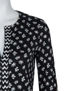 Diane Von Furstenberg Black And White Knit Rose Long Dress XS For Women 16 Diane Von Furstenberg Black And White Knit Rose Long Dress XS For Women -Diane Von Furstenberg shop luxury women diane von furstenberg used clothes p60747 004