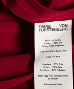 Diane Von Furstenberg Red Silk Side Slit Detail Sleeveless Dress L For Women 12 Diane Von Furstenberg Red Silk Side Slit Detail Sleeveless Dress L For Women -Diane Von Furstenberg shop luxury women diane von furstenberg used clothes p608927 002