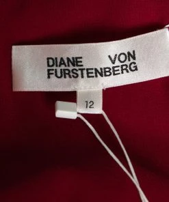 Diane Von Furstenberg Red Silk Side Slit Detail Sleeveless Dress L For Women 11 Diane Von Furstenberg Red Silk Side Slit Detail Sleeveless Dress L For Women -Diane Von Furstenberg shop luxury women diane von furstenberg used clothes p608927 003