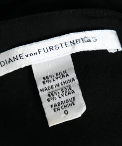 Diane Von Furstenberg Black Silk Pleated Front Dress XS For Women 9 Diane Von Furstenberg Black Silk Pleated Front Dress XS For Women -Diane Von Furstenberg shop luxury women diane von furstenberg used clothes p613028 003