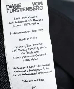 Diane Von Furstenberg Black Stretch Knit Structured Sash Mini Dress S For Women 9 Diane Von Furstenberg Black Stretch Knit Structured Sash Mini Dress S For Women -Diane Von Furstenberg shop luxury women diane von furstenberg used clothes p623206 005