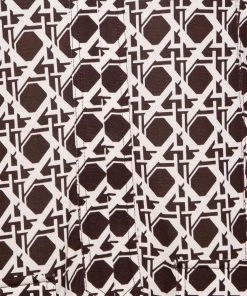 Diane Von Furstenberg Brown & White Printed Silk Knit Dilly Dress M For Women -Diane Von Furstenberg shop luxury women diane von furstenberg used clothes p631676 002