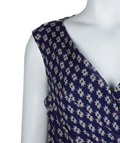 Diane Von Furstenberg Navy Blue Silk Star Print Ruched Francia Dress L For Women 17 Diane Von Furstenberg Navy Blue Silk Star Print Ruched Francia Dress L For Women -Diane Von Furstenberg shop luxury women diane von furstenberg used clothes p63275 006