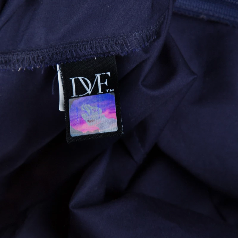 Diane Von Furstenberg Navy Blue Silk Star Print Ruched Francia Dress L For Women 11 Diane Von Furstenberg Navy Blue Silk Star Print Ruched Francia Dress L For Women - Image 11