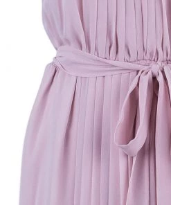 Diane Von Furstenberg Ria Blush Pink Pleated Dress L For Women -Diane Von Furstenberg shop luxury women diane von furstenberg used clothes p634 006