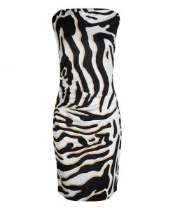 Diane Von Furstenberg Printed Jersey Ruched Glasmary Dress M For Women