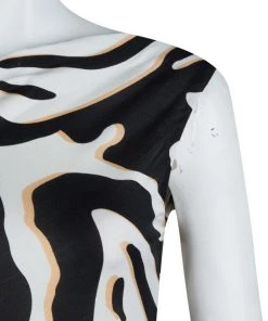 Diane Von Furstenberg Printed Jersey Ruched Glasmary Dress M For Women -Diane Von Furstenberg shop luxury women diane von furstenberg used clothes p63489 004