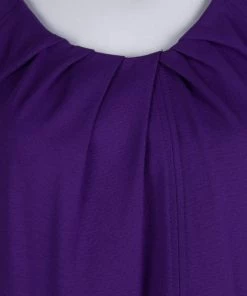 Diane Von Furstenberg Purple Knit Short Sleeve Shalom Dress S For Women -Diane Von Furstenberg shop luxury women diane von furstenberg used clothes p64134 004