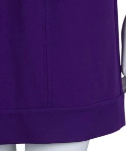 Diane Von Furstenberg Purple Knit Short Sleeve Shalom Dress S For Women -Diane Von Furstenberg shop luxury women diane von furstenberg used clothes p64134 007