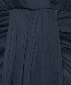 Diane Von Furstenberg Navy Blue Silk Chiffon Draped Dress M For Women 6 Diane Von Furstenberg Navy Blue Silk Chiffon Draped Dress M For Women -Diane Von Furstenberg shop luxury women diane von furstenberg used clothes p647193 004