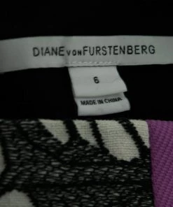 Diane Von Furstenberg Black Knit Embroidered Sleeveless Dress M For Women -Diane Von Furstenberg shop luxury women diane von furstenberg used clothes p666344 003