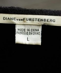 Diane Von Furstenberg Black/Silver Wool Embellished Jacket L For Women -Diane Von Furstenberg shop luxury women diane von furstenberg used clothes p667666 005