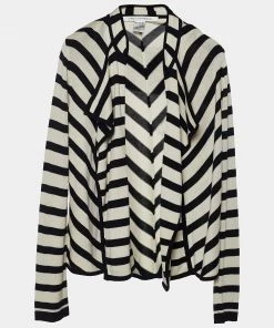 Diane Von Furstenberg Monochrome Cotton Silk Melina Cardigan M For Women